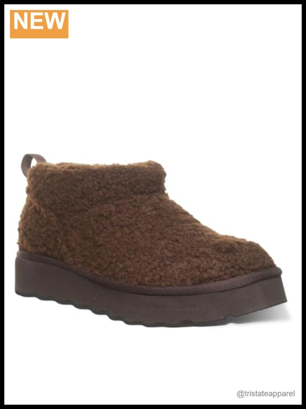 Faux Fur Mid-Calf Winter Boots with Suede Outer and Pull-On Closure
